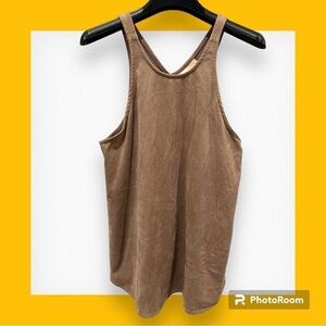 Lucy love love life Charlie tank medium tan faux suede